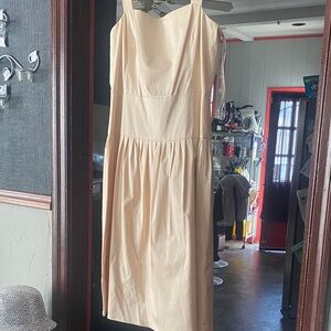 ANTONIO MELANI Cream Midi Dress